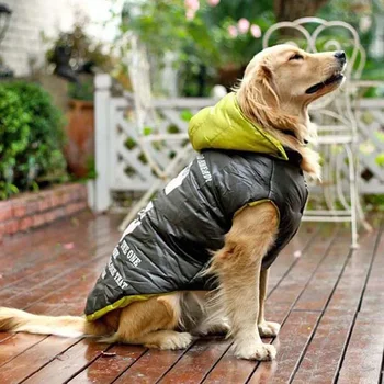  для большой собаки зимняя одежда одежда для домашних животных большая одежда пальто высокое качество продукт для домашних животных пуховик хлопковое мягкое пальто 1 шт./лот