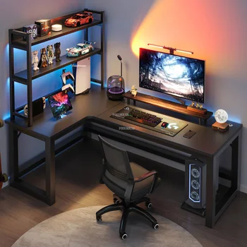 Европейская офисная мебель Креативный уголок Компьютерные столы Двойной стол Интернет-кафе Игровой стол Домашняя спальня Деревянный рабочий стол