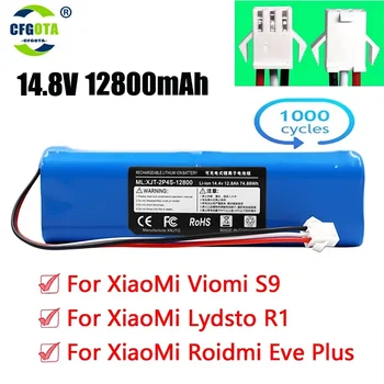 Замена для XiaoMi Lydsto R1 Roidmi Eve Plus Viomi S9 Робот-пылесос Аккумуляторная батарея емкостью 12800 мАч Аксессуары Детали