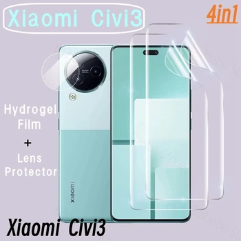 защитная пленка для экрана Xiaomi Civi 3 Civi3 Гидрогелевая пленочная защитная пленка для камеры Xiaomi Mi Civi3 Civi 3 Полная защитная пленка