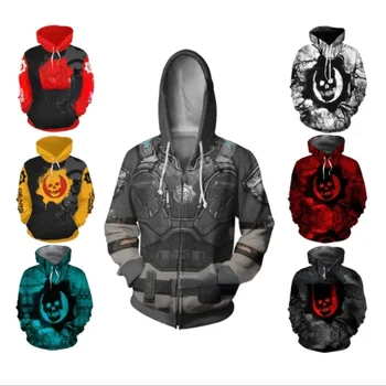 Игровая военная машина 5 3D-печатная толстовка с капюшоном шестерни Косплей одежда мужское и женское повседневное спортивное пальто с длинным рукавом