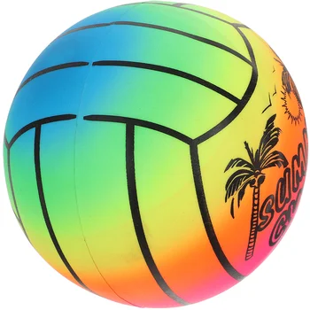 Игрушки Утолщенный радужный ПВХ Волейбольный мяч Детские надувные крытые и открытые спортивные снаряды Пляж Большие гигантские мячи