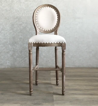 Индивидуальные сельские барные стулья в американском стиле, винтажные винтажные винтажные барные стулья, барные стулья на стойке регистрации домашней кофейни