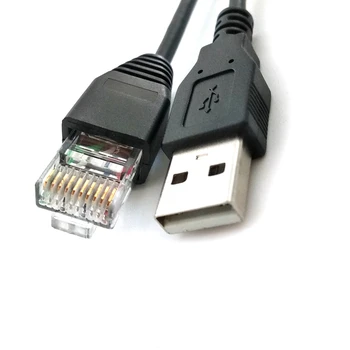 Консольный кабель USB-RJ50 AP9827 для ИБП APC Smart UPS 940-0127B 940-127C 940-0127E с литым пыльником для снятия натяжения