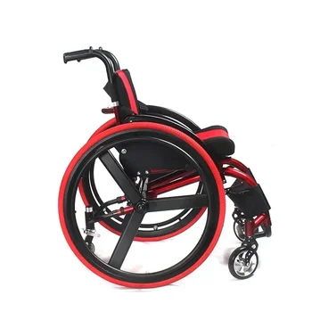  Легкая ручная складная спортивная инвалидная коляска Инвалидная коляска для людей с церебральным параличом
