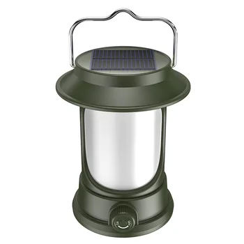  Легкий светодиодный светильник для палатки 150 лм 1200 мАч Настольный ночник 3 режима Type-C USB Солнечная зарядка Водонепроницаемый для походов Путешествия Барбекю