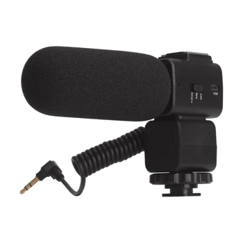 Мини-видеомикрофон Портативный конденсаторный микрофон для записи интервью для телефона Микрофон камеры DSLR 95AF