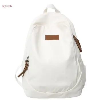 Модный однотонный женский рюкзак Женский ретро Студенческая сумка Сумки через плечо Школьная сумка для девочек-подростков Рюкзаки для ноутбуков