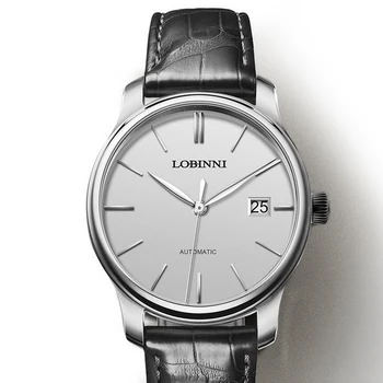наручные часы мужские,мужские автоматические часы LOBINNI man роскошный бренд механические водонепроницаемые наручные часы платье швейцария relogio часы