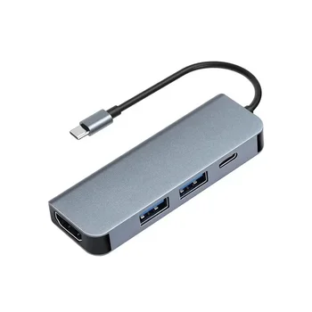 Новая док-станция M1 Type-C Концентратор USB-C PD Быстрая зарядка 87 Вт Четыре в одном Многофункциональный концентратор Док-станция расширения 4K HD USB 3.0 + USB