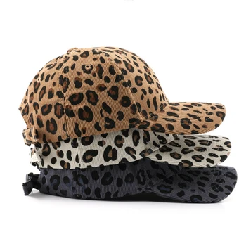  Новая унисекс вельветовая леопардовая бейсболка с леопардовым принтом Хип-хоп кепка Мужские шляпы Женские шляпы от солнца Регулируемая кепка Gorras Аксессуары