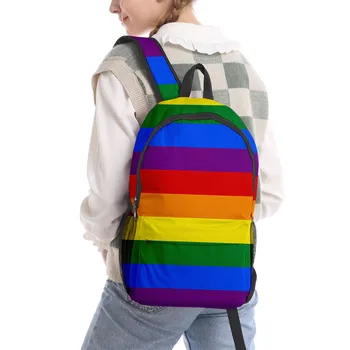Новинка в гордости ЛГБТ радужная сумка 3D нейлоновая сумка для мужчин и женщин рюкзак повседневные рюкзаки для путешествий ноутбук рюкзак Mochila
