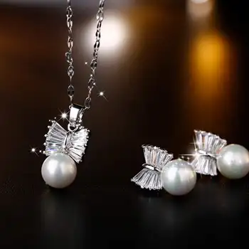оптом Очарование Кристаллы от Swarovskis Свадебное ожерелье серьги браслет для женщин Аутентичные ювелирные изделия для девочки Подарок