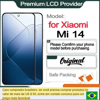 Оригинальный OLED 6.36'' ЖК-дисплей для Xiaomi Mi 14 Сенсорный экран 23127PN0CC, Дисплей