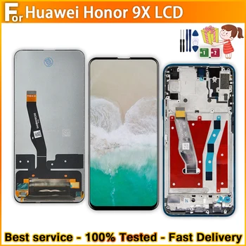 Оригинальный дисплей Для сенсорного ЖК-дисплея Huawei Honor 9X STK-LX1 Замена NO Frame/With Frame для ЖК-дисплея Honor 9X