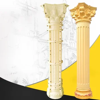 Пластиковая форма для утолщенных римских колонн из АБС-пластика Европейская декоративная форма для виллы Garden Cement Column Building Mold