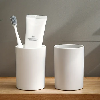 Повседневная однотонная ванная комната пара ополаскиватель для рта чашка бытовая зубная щетка органайзер чашка домашний ополаскиватель бесшумная чашка гаджеты для ванной комнаты
