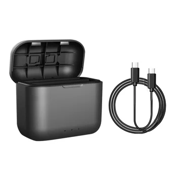  Портативный чехол для быстрой зарядки USB Type C Чехол для зарядного устройства Mini Battery Storage Charger Отсек для аксессуаров Insta360 X3