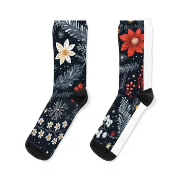 рождественская зимняя страна чудес Носки Носки для скалолазания Велосипедные носки Профессиональные носки для бега Носки для девочек Мужские