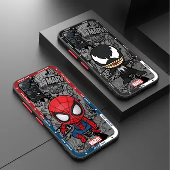 Симпатичный крутой Marvel Venom Hulks для Redmi Note 13 Pro 5G 11S 9 12s 11 Pro K40 12 8 10S 10 4G 7 Матовый полупрозрачный чехол для телефона