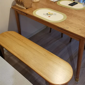 Скандинавские домашние табуреты для домашней мебели Ресторанный обеденный стул Дизайн из массива дерева Высококлассная индивидуальность Простота Скамейка