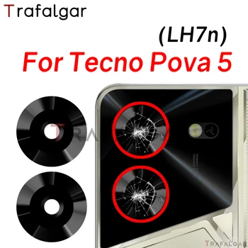 Стеклянный объектив задней камеры для замены Tecno Pova 5 Pova5 LH7n с клейкой наклейкой