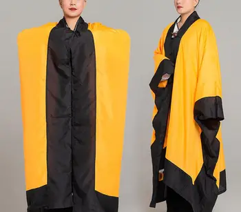 унисекс даосский священник одежда халат костюмы одежда даосский халат униформа Облачение красный/желтый