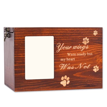 Урны для домашних животных для собак, кошек, пепел, потеря домашнего животного, памятный подарок, фоторамки, урны, деревянная мемориальная коробка для домашних животных