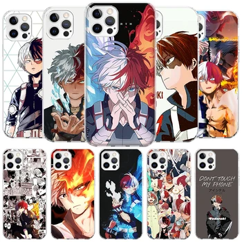 Чехол My Hero Academia Todoroki Shoto для Apple iPhone 11 14 15 Pro Max 13 12 Mini Phone Cover XR XS X 7 + 8 Plus SE 2020 Clear S