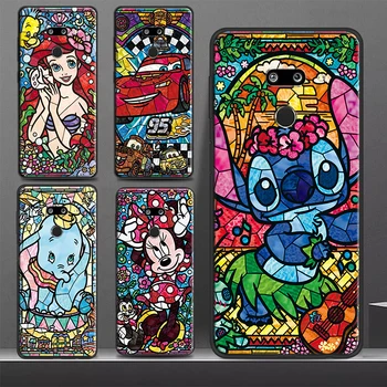 Чехол для телефона принцессы Disney Mosaic Stitch LG K92 K42 K22 K71 K61 K51S K41S K30 K20 2019 Q60 V60 V50 S V40 V30 G8S G8 Черный