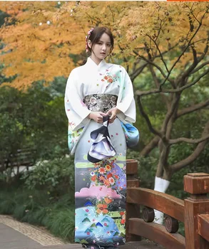 Японский улучшенный кимоно формальный костюм знаменитости COS